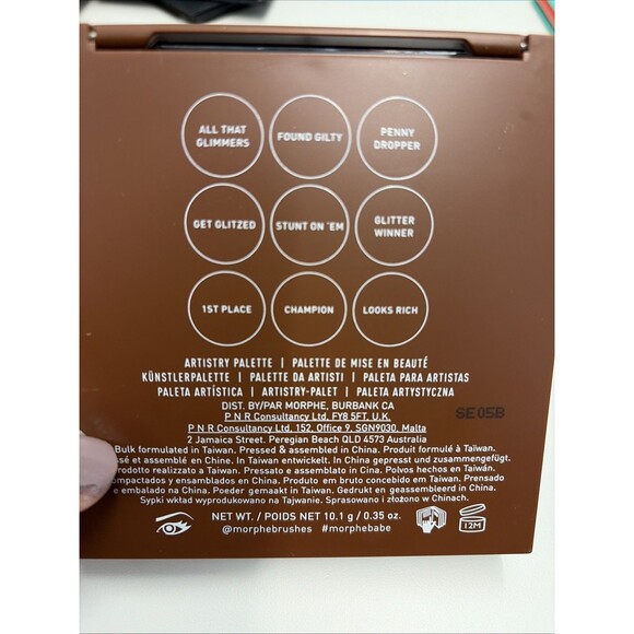 Morphe 9R Bronze Metal Pressed Powder Eyeshadow Palette New - Picture 3 of 3